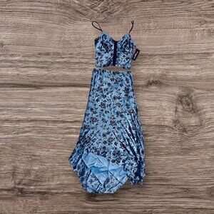 Two Piece Corset Style Top and Skirt